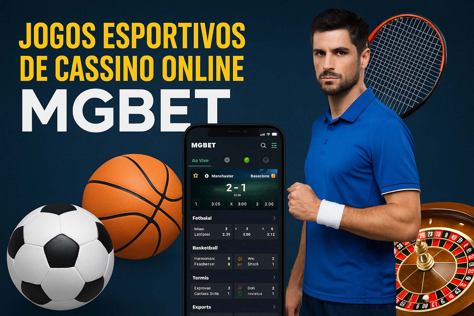 Apostas esportivas no cassino online MGBET